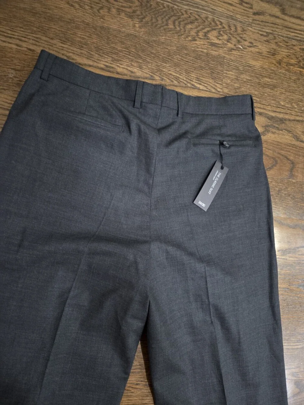 NWT Banana Republic Classic Men's Dress Pants Sz.34×30- Charcoal Gray